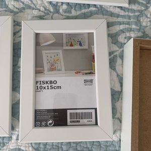 7 White IKEA 4x6 Frames Unused